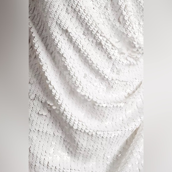 Ronny Kobo Jo Halter Sequin Ruched Open-Back Mini Dress - Picture 6 of 16